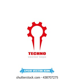 Gear logo icon vector