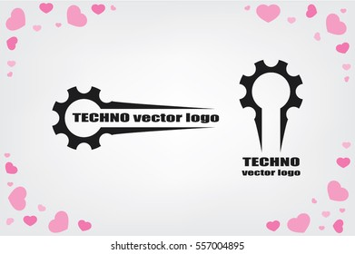 Gear logo icon vector