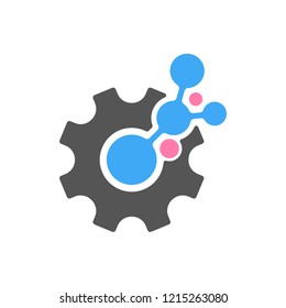 Gear logo icon vector illustration Eps10 