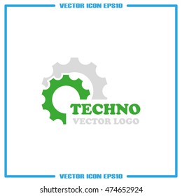 Gear logo icon vector illustration eps10.