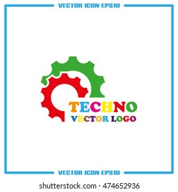 Gear logo icon vector illustration eps10.