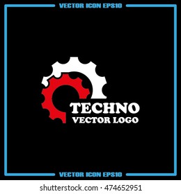 Gear logo icon vector illustration eps10.