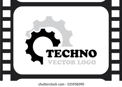 Gear logo icon vector illustration.