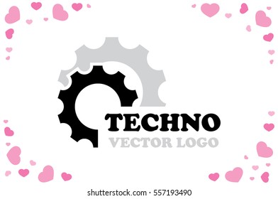 Gear logo icon vector illustration.