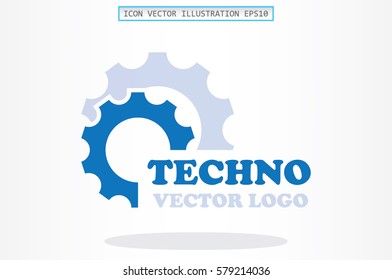 Gear logo icon vector illustration 