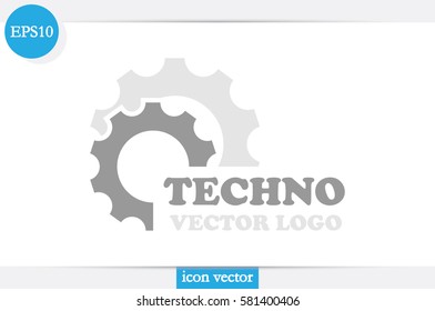 Gear logo icon vector illustration 