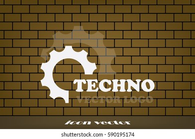 Gear logo icon vector illustration.