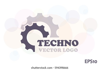 Gear logo icon vector illustration 
