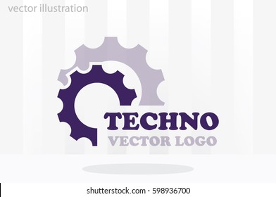 Gear logo icon vector illustration.
