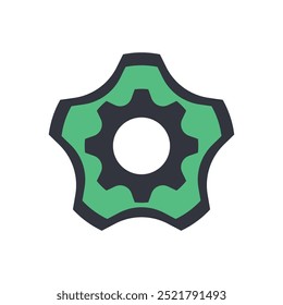Gear Logo Icon Vector Template Illustration