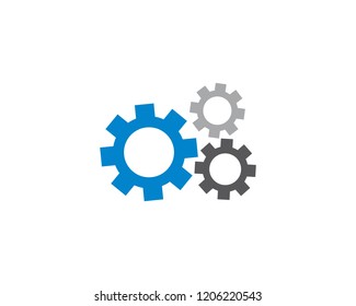 Gear logo illustration