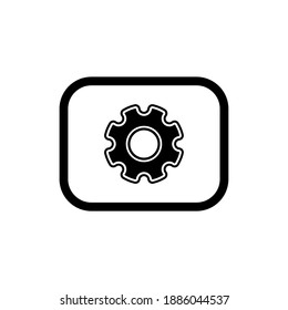 Gear logo . Gear logo illustration for website. Perfect use for web, pattern, design, icon, ui, ux, etc.