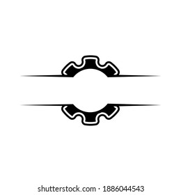 Gear logo . Gear logo illustration for website. Perfect use for web, pattern, design, icon, ui, ux, etc.