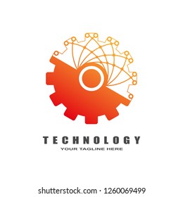 Gear Logo Industrial Emblemsignsymbolvector Logo Technology Stock ...