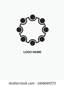 Gear logo isolated on a white background. Simple symbol concept in flat style.