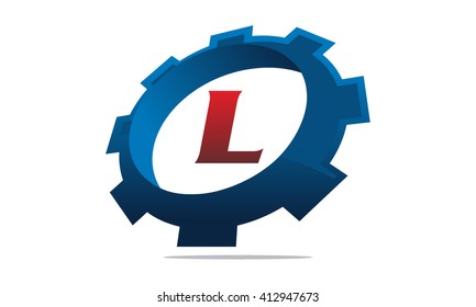 Gear Logo Letter L