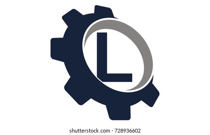 Gear Logo Letter L