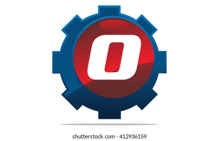 Gear Logo Letter O