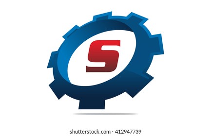 Gear Logo Letter S