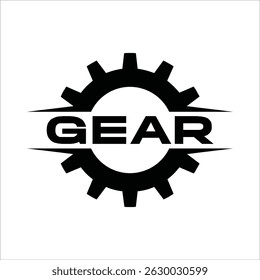 Gear Logo - Moderne Vektorgrafik, kreatives Design, skalierbar und editierbar, ideal für Branding, Marketing und digitale Projekte.
