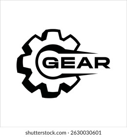 Gear Logo - Moderne Vektorgrafik, kreatives Design, skalierbar und editierbar, ideal für Branding, Marketing und digitale Projekte.