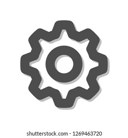 Gear logo on a white background