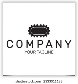 logotipo de engranaje premium plantilla elegante vectores eps 10