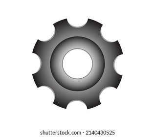 gear logo simple art vector