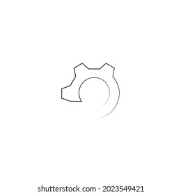 gear logo stock illustration design
