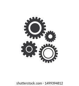 Gear logo symbol vector icon illustration