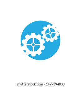 Gear logo symbol vector icon illustration