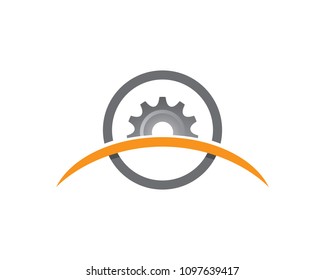 Gear Logo Template vector icon illustration design

