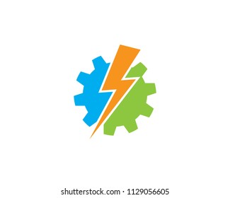Gear Logo Template vector icon illustration design
