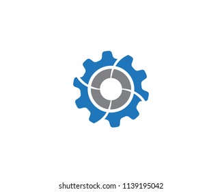Gear Logo Template vector icon illustration 