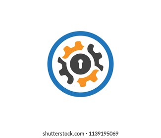 Gear Logo Template vector icon illustration 
