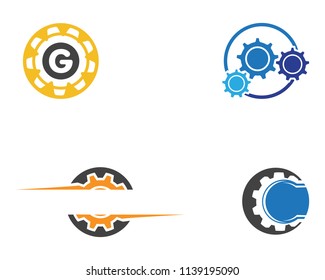 Gear Logo Template vector icon illustration 
