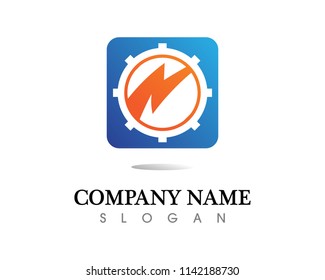 Gear Logo Template vector icon illustration design
