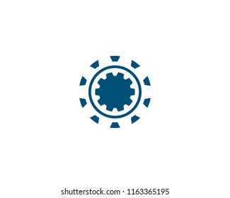 Gear Logo Template vector icon illustration design
