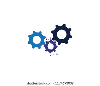 Gear Logo Template vector icon illustration design