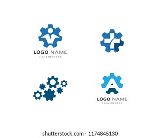 Gear Logo Template vector icon illustration design