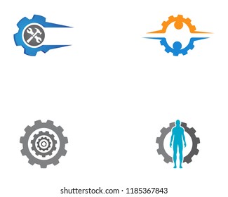 Gear Logo Template vector icon illustration design