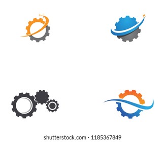 Gear Logo Template vector icon illustration design