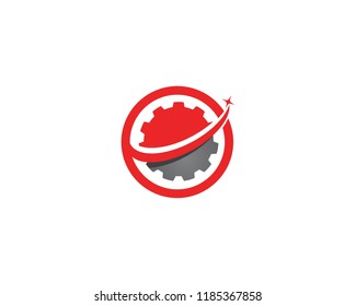 Gear Logo Template vector icon illustration design