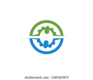 Gear Logo Template vector icon illustration design