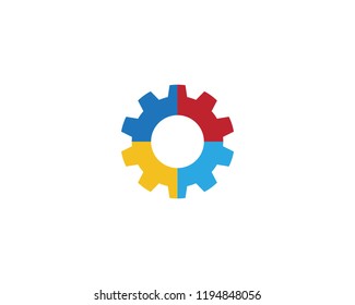 Gear Logo Template vector icon illustration design