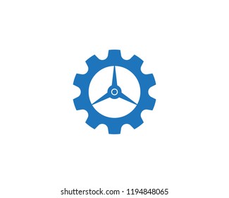Gear Logo Template vector icon illustration design