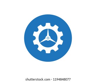 Gear Logo Template vector icon illustration design