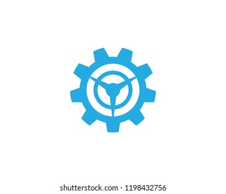 Gear Logo Template vector icon illustration design