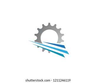 Gear Logo Template vector icon illustration design
