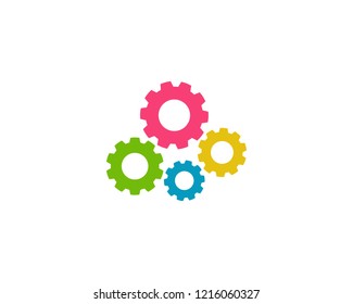 Gear Logo Template vector icon illustration design